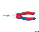 KNIPEX ロングノーズプライヤー 3021-160 1丁●耐摩耗性に優れ、ハードな使用に適しています。●全長（mm）：160●先端形状：半丸型●先端形状（mm）E×F：3.0×2.5●落下防止用ひも取付穴：無●口先の長さ（mm）：46.5●ジョイント部の幅（mm）：16.5●ジョイント部の厚さ（mm）：9.5●口先先端の幅（mm）：2.5●口先先端の厚さ（mm）：3.0●ソフトプラスチックコーティング●先端部ギザ付●材質／仕上：焼き入れクロムバナジウム鋼●原産国：ドイツ●コード番号：792-5255