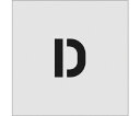 アイマーク ステンシル D 文字サイズ50×40mm AST-D5040 1枚(3)