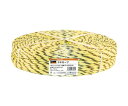 トラスコ中山 PPロープ 幅5mmX長さ300m 黄黒 PP-5300YB 1巻