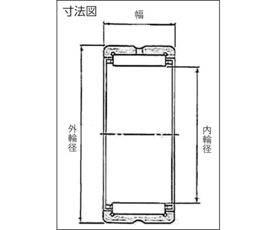 NTN F ニードルベアリング(内輪なしタイプ)内輪径170mm外輪径210mm幅60mm RNA4930 1個 [3]