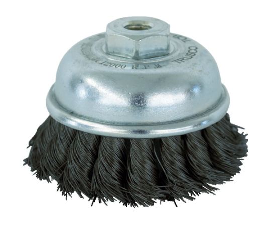 トラスコ中山 電動工具用ツイストカップブラシ　Φ75　鋼線0.35 TCB-75A 1個