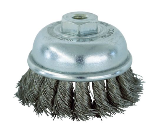 トラスコ中山 電動工具用ツイストカップブラシ　Φ75　SUS0.35 TCB-75AS 1個