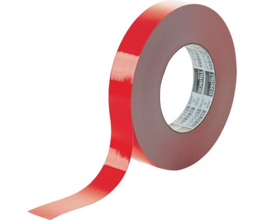 トラスコ中山 蛍光ラインテープ25mmx33m　レッド TLK-2533R 1巻