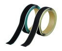 トラスコ中山 マジックテープRセット弱粘着16mm×1m黒(1巻=1セット) TPD-16MTS-BK 1組/セット