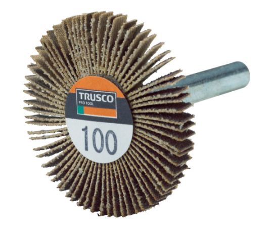 トラスコ中山 薄型フラップホイール　40X5X6　#100　5個入 UF4005-100 1箱(5個入)