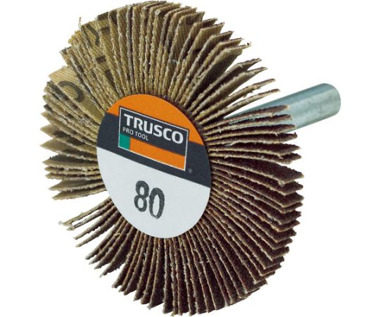 トラスコ中山 薄型フラップホイール　50X5X6　#80　5個入 UF5005-80 1箱(5個入)