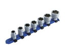 スエカゲツール(Pro-Auto) 3/8DR.7PC.エクストラクターソケットハンガーセット BEX-307S 1セット