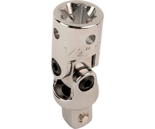 スナップオン・ツールズ ユニバーサルジョイント 高所作業向け 1/2 全長67mm TAH8166 1個●セーフティーロック用の穴が4か所に空いた、高所作業用ユニバーサルジョイントです。●ソケットの不意の脱落を防止するプランジャー付きです。●全長（mm）：67●差込角凹（mm）：12.7●差込角凸（mm）：12.7●材質／仕上：特殊工具鋼●注意：脱着には別売のピンリリーサー（品番：TAHPINRELEASER）が必要です。●原産国：台湾●コード番号：837-0327