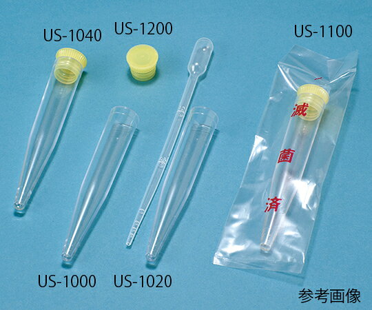 サンセイ医療器材 スピッツ/キャップ付き バルク US-1060 1ケース(1000個×2袋入)●スピッツ、キャップがそれぞれ別々の袋に入っております。●サイズ（mm）：スピッツ/Φ17.4×105.3、キャップ/Φ14.0×14.0●材質：PS/PE●入数：1箱2000本入(スピッツ：1000本×2袋)・(キャップ：1000個×2袋)●コード番号：30-020