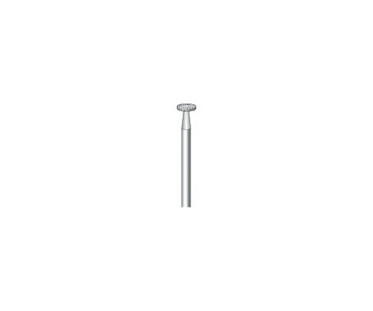 ナカニシ 電着ダイヤモンドバー　刃径5mm 11502 1本●微細で精密な研削加工に適しています。●粒度（#）：130●刃径（mm）：5●刃長（mm）：0.6●軸径（mm）：2.34●全長（mm）：45●形状：平●最高使用回転数（rpm）：60000●砥粒：ダイヤモンド●ダイヤモンド砥粒●原産国：日本●コード番号：829-2583