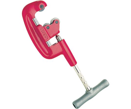 Virax 鋼管用パイプカッター 210120 1丁●高品質なフランス製です。●鋼管を迅速かつきれいに切断します。●替刃を交換することで鋼管以外にも対応します。●鋼管用。●切断能力（mm）：21〜60●全長（mm）：410●標準替刃：210121●最大肉厚（mm）：5●切断能力（インチ）：1/2〜2●切断能力（mm）：21〜60●原産国：フランス●コード番号：856-1986