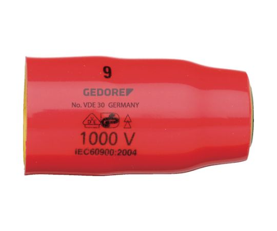 ゲドレー 絶縁ソケット3/8　対辺9mm 2946408 1個