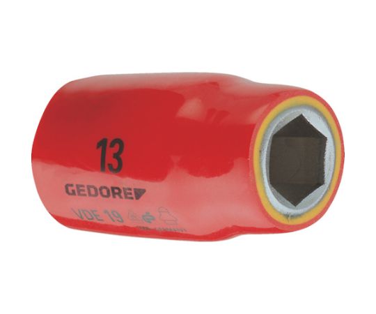 ゲドレー 絶縁ソケット1/2　対辺13mm 6122940 1個