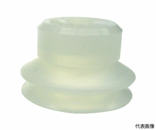 コンバム 吸着パッド　ジャバラワンタッチ取付　Φ8　シリコンゴム　乳白色 PJG-8-S 1個●様々なワーク形状を吸着可能にする、豊富なラインナップです。●材質、形状、硬度も各種取り揃えニーズに合わせた吸着が可能です。●取り付け用金具で簡単...