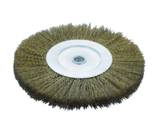 トラスコ中山 ホイルブラシ Φ150X12.7（13）mm穴 真鍮メッキ鋼線 線径0.25 TB-6361 1個(4)