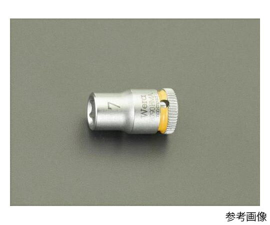 エスコ ソケット（ZYKLOP）　1/4"DR×6mm EA617AH-6A 1個