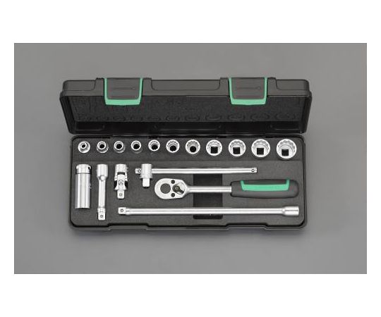 エスコ ソケットレンチセット　3/8"DR EA617CC-14 1組