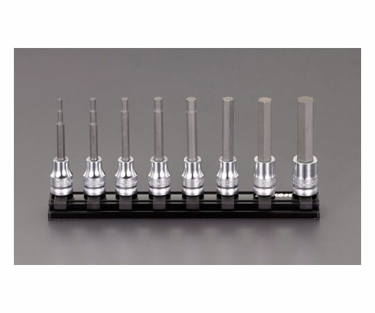 エスコ [INHEX]ビットソケット（Z-EAL）　3/8"DR/3-12mm EA619BS-100 1セット