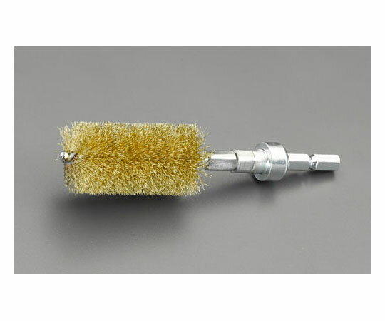 エスコ 38x50mm 6角軸 ワイヤーブラシ(真鍮線) EA819BT-117 1本