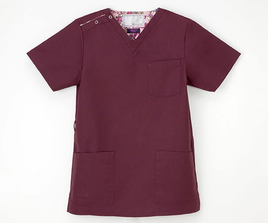 ナガイレーベン 男女兼用スクラブ ボルドー　L LBL4372 1枚