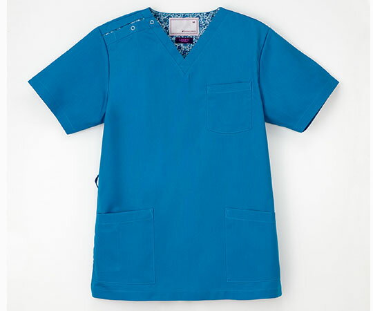 ナガイレーベン 男女兼用スクラブ ターコイズ　SS LBL4372 1枚