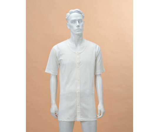 神戸生絲 紳士前開き5分袖（ボタン式）　S No.2V 1枚