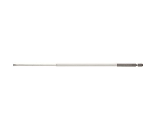 ベッセル 剛彩ビット　（片頭）　+2×300mm GS162300 1本／パック●ビット材はダイハード鋼（最高硬度HRC62）を使用しています。●精緻な刃先加工で高い嵌合性を実現しました。●狭い箇所での作業に便利な細軸タイプです。●強くてしなやかなで耐久性は抜群です。●刃先部分にはメッキや塗装がつかないためネジとの食いつきが良く、様々なネジにフィットします。●10色カラーでサイズを色分けし、ビットが選びやすくなっています。●六角面すべてにカラー印刷をしており、塗装品のようなにじみがなくシャープなエッジです。（全長200／300／500mmを除く）●建築、電気、機械組立・整備、精密組立、DIYに。●刃先：（+）2●全長（mm）：300●シャンク径（mm）：6.35●先端マグネット：入り●硬さ：DX（HRC62）●色：なし●パック入数（本）：1●セット内容（本）：1●ダイハード鋼●先端：マグネット入り●18V対応●差込軸（mm）：6.35●軸色：黄●片頭●18Vインパクト対応●材質／仕上：ダイハード鋼（最高硬度HRC62）●注意：作業時は、保護メガネを着用してください。必要以上に無理な力で使用しないでください。工具は、本来の使用目的以外で使用しないでください。電流が流れているものには使用しないでください。正しい用途・サイズ・使い方を確かめてご使用ください。●原産国：日本●コード番号：102-6751