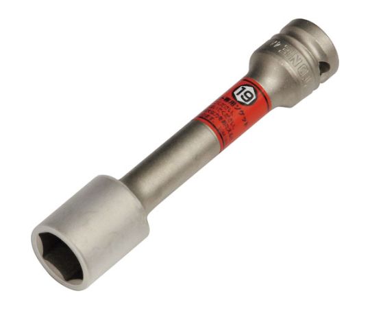 TONE プロテクター付インパクト用薄形ロングホイルナットソケット（自動車整備用） 対辺寸法19mm 4AP-1..