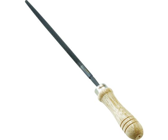 トラスコ中山 鉄工用ヤスリ　木柄付　丸　中目　刃長150 TMA150-02-S 1本