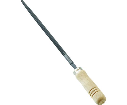 トラスコ中山 鉄工用ヤスリ　木柄付　丸　中目　刃長200 TMA200-02-S 1本