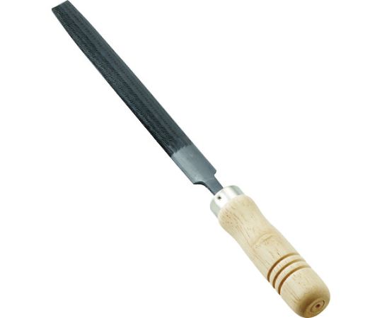 トラスコ中山 鉄工用ヤスリ　木柄付　半丸　中目　刃長150 THA150-02-S 1本