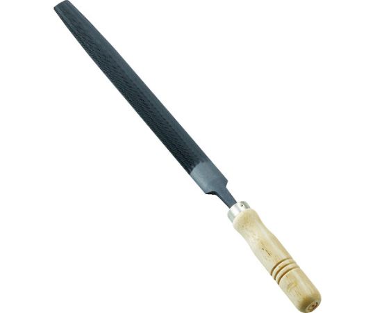 トラスコ中山 鉄工用ヤスリ　木柄付　半丸　中目　刃長250 THA250-02-S 1本