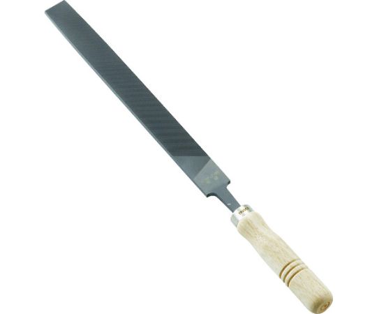 トラスコ中山 鉄工用ヤスリ　木柄付　平　細目　刃長250 THI250-03-S 1本