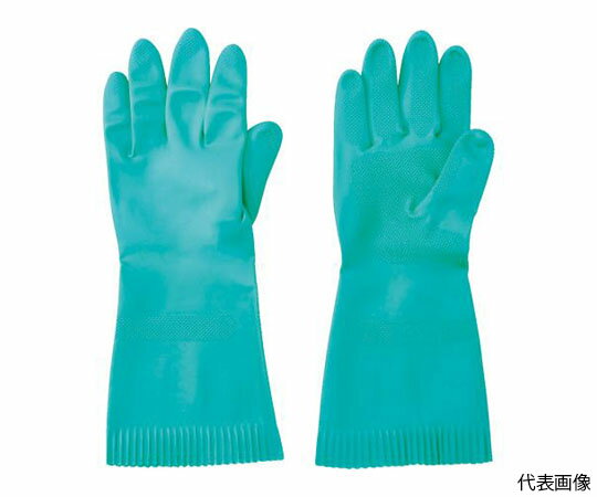 トラスコ中山 天然ゴム厚手手袋　裏毛なし　Sサイズ　グリーン TNGG45-S 1双
