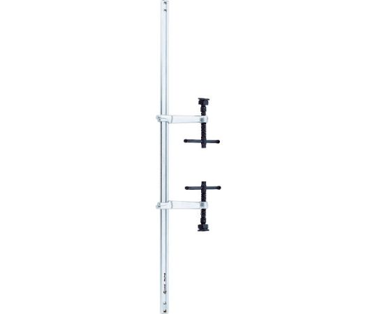 トラスコ中山 ジョイントクランプセット　幅30mm×全長1000mm TJC-30SET 1セット(3個入)●レール部分の全長継ぎ足しが可能なクランプです。●基本セットのレールは全長1mですが、別売のジョイントブロックを使用することで、レール同士を接続して延長させることが可能です。●長尺物や距離を取らなければならないワークのクランピングに。●全長（mm）：1000●幅（mm）：30●材質／仕上：中炭素鋼（S45C）●セット内容：レール（TCR-30-100）×1本、ハンドル（3012AST-P）×2個●原産国：台湾●コード番号：115-3316