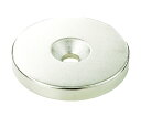 トラスコ中山 ネオジム丸径磁石 皿ネジ穴付 外径24mm×4mm M5 1個入 T24R04-M5 1個(3)