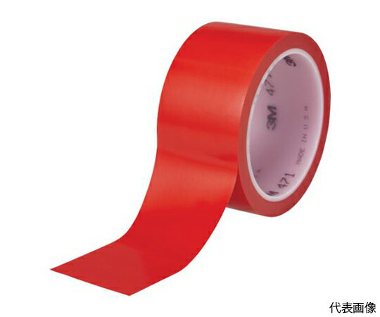 スリーエム 高機能ラインテープ　471　赤　50mmX32.9m　個装 471 RED 50X32 K 1巻