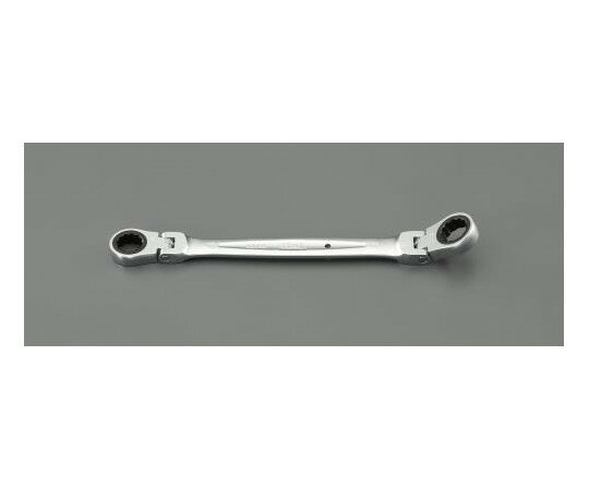 エスコ ラチェットめがね（首振型）　13×14mm/204mm EA614HS-5 1本