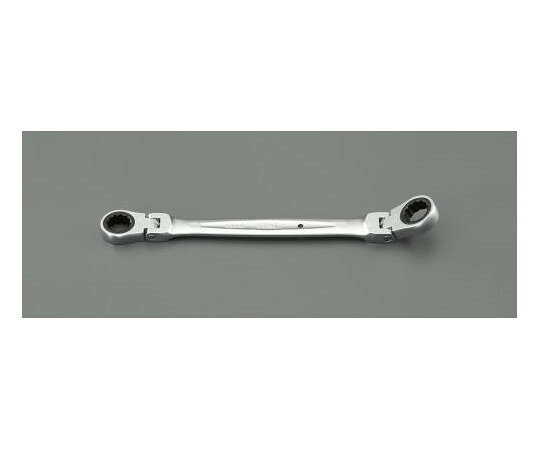 エスコ ラチェットめがね（首振型）　16×18mm/263mm EA614HS-8 1本