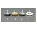 エスコ 六角軸軸付ブラシ(平型/ステンレス) 50mm EA819BL-13 1個