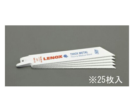 エスコ レシプロソーブレード（金工用/25枚）　200mm×14T EA857L-114 1袋(25枚入)
