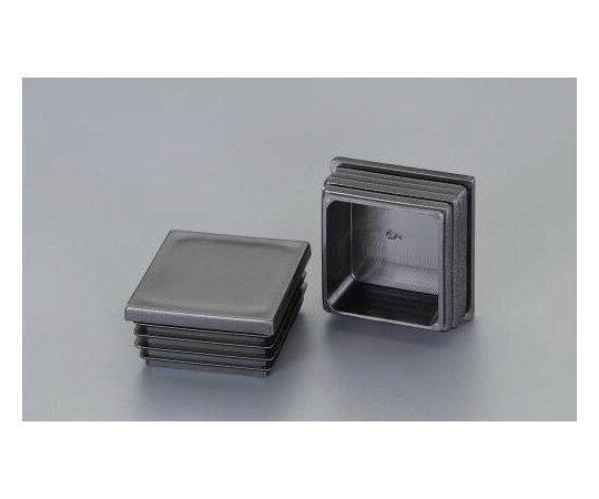 エスコ 角型保護キャップ（クロ/2個） 75×75mm EA983FP-84 1袋(2個入)