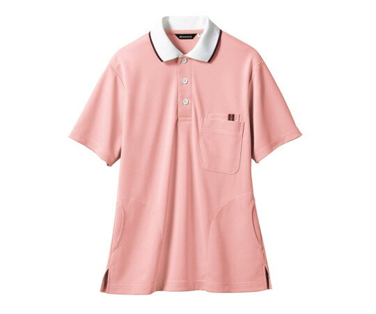 住商モンブラン ポロシャツ　兼用　半袖　ピンク/白　S 32-5032 1枚
