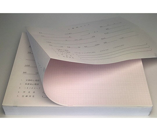 ちばら 心電図記録紙　幅210mm×長100m/折295mm（折り畳み型・裏面カルテ）　5冊入 CP-621K 1箱(5冊入)