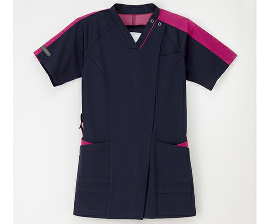 ナガイレーベン 女子スクラブ ネイビー+ピンク LL RF-5192 1枚