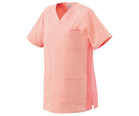 オンワード スクラブ　シャーベットオレンジ×コーラル　LL HS-8002 1枚