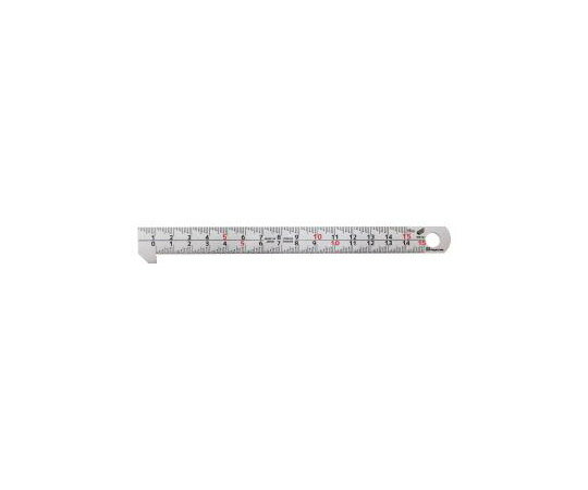 新潟精機（SK） フック付スケール 快段目盛 HS-15KD 1個