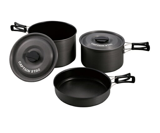 CAPTAIN STAG アルミクッカー Lセット UH-4203 1セット CAPTAIN STAG アルミクッカー Lセット UH-4203 1セット