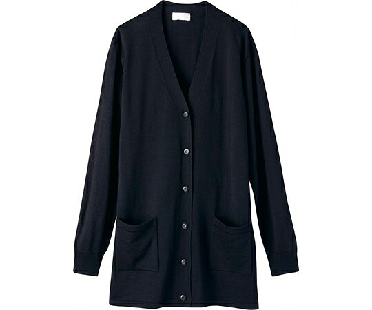 WHISEL（自重堂） カーディガン　ブラック　M WH90219 1枚●家庭洗濯OK！●人気シリーズのカーディガン！●色：ブラック●サイズ：M