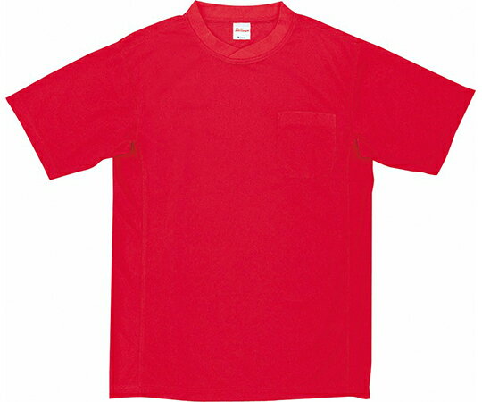 WHISEL（自重堂） 半袖Tシャツ　レッド　5L 47684 1枚●吸汗速乾に優れ、爽快感をずーっと持続。●色：レッド●サイズ：5L